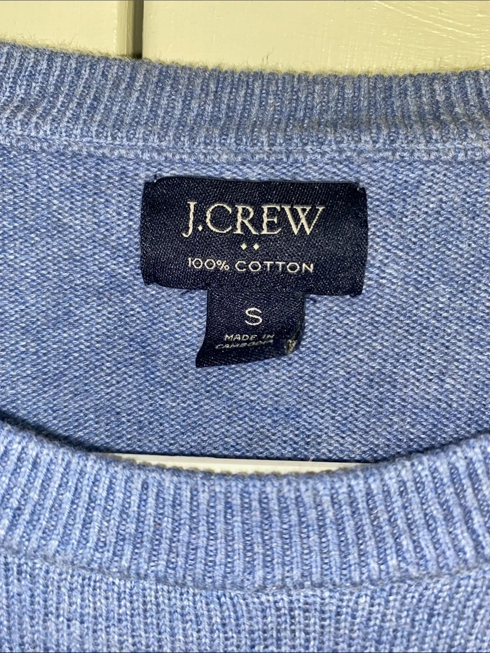 J. Crew • 100% Cotton • Blue • Crewneck Sweater - Picture 2 of 5